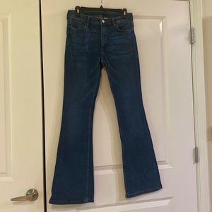 H&M mini flare mid-rise jeans